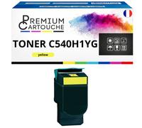 Toner compatible pour Lexmark C540H1YG Jaune 2000 Pages