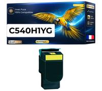 Toner compatible pour Lexmark C540H1YG Jaune 2000 Pages
