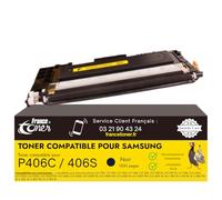 Toner Compatible pour Samsung P406C CLT-406S CLT-P406C 406S - pour Imprimante Laser CLX 3305 Xpress CLP 365 CLX 3300 C410W C460FW CLX-3305W (CLT-K406S CLT-C406S CLT-Y406S CLT-M406S) (Noir)