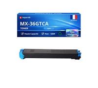 Toner compatible pour Sharp MX-36GTCA MX36GTCA Cyan 15000 Pages