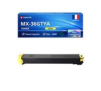 Toner compatible pour Sharp MX-36GTYA MX36GTYA Jaune 15000 Pages
