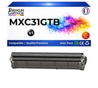 Toner compatible pour Sharp MX31GTBA MX-C31GTB Noir 18000 Pages