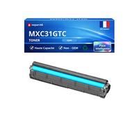Toner compatible pour Sharp MX31GTCA MX-C31GTC Cyan 15000 Pages