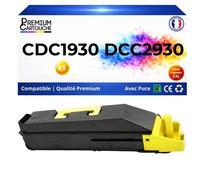 Toner compatible pour Triumph-Adler CDC1930 DCC2930 653010016 Jaune 15000 Pages