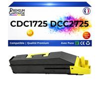 Toner compatible pour Triumph-Adler UTAX 652510016 CDC1725 DCC2725 Jaune 12000 pages