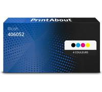Toner compatible Ricoh 406052 (406094) - 4 couleurs - Multipack