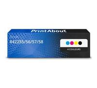 Toner compatible Ricoh 842255/56/57/58 (IM C3000) - 4 couleurs - Multipack