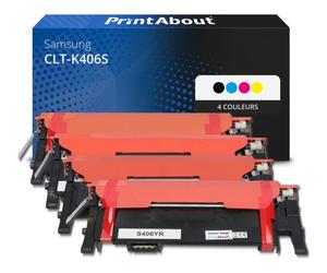 Toner compatible Samsung CLT-K406S (SU118A) - 4 couleurs - Multipack