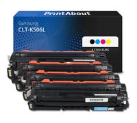 Toner compatible Samsung CLT-K506L (SU171A) - 4 couleurs - Grande capacité - Multipack