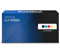 Toner compatible Samsung CLT-K5082L (SU188A) - 4 couleurs - Grande capacité - Multipack