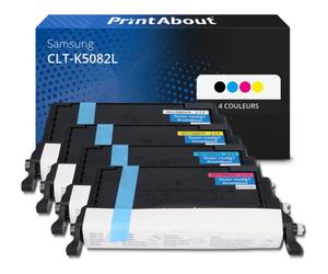 Toner compatible Samsung CLT-K5082L (SU188A) - 4 couleurs - Grande capacité - Multipack