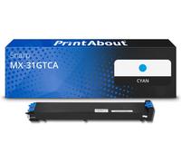 Toner compatible Sharp MX-31GTCA - Cyan