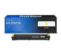 Toner compatible Sharp MX-31GTYA - Jaune