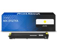 Toner compatible Sharp MX-31GTYA - Jaune