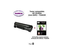 Toner compatible type T3AZUR remplace HP 85A, CE285A pour HP LaserJet M1132 M1212nf P1102 P1109 Noir + 10f papiers photos A6 -T3AZUR