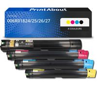 Toner compatible Xerox 006R01824/25/26/27 - 4 couleurs - Grande capacité - Multipack