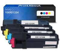 Toner compatible Xerox 106R01334 - 4 couleurs - Multipack