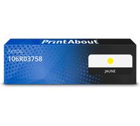 Toner compatible Xerox 106R03758 - Jaune - Grande capacité