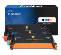 Toner compatible Xerox 113R00726 - 4 couleurs - Multipack