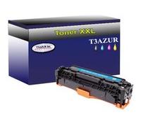 Toner compatibletype T3AZUR pour imprimante HP CC531A/ CE411A/ CF381A Cyan - 2 800p - T3AZUR G