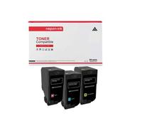 TONER CS720/CS725/CX725 74C20C0 74C20M0 74C20Y0 Multi-couleurs x 3 Compatible pour LEXMARK- CS 720de, CS 720dte, CS 725de, CS 725dte, CX 725de, CX