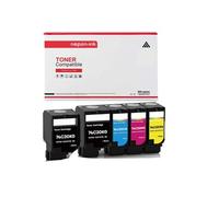 TONER CS720/CS725/CX725 74C20K0 74C20C0 74C20M0 74C20Y0 Multi-couleurs x 5 Compatible pour LEXMARK- CS 720de, CS 720dte, CS 725de, CS 725dte, CX