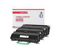 TONER E250A21E E250A11E E250A21E E250A11E Noir x 3 Compatible pour LEXMARK- Lexmark E250 E250D E250DN E350D E352DN