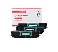 TONER E260A11E E260A21E E260A11E E260A21E Noir x 3 Compatible pour LEXMARK- Lexmark E260 E260D E462 E462DTN E260dn E360 E360d E360dn E460dn E460dw
