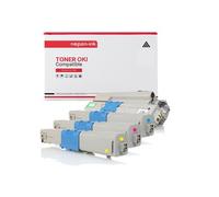 TONER ES5473 Noir + Cyan + Magenta + Yellow x 4 Compatible pour OKI- Executive ES5432dn, Executive ES5442dn, Executive ES5463dn MFP, Executive ES5473