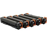 TONER EXPERTE® 045H 5 Cartouches de Toner compatibles pour Canon i-SENSYS MF631Cn MF633Cdw MF635Cx LBP611Cn LBP613Cdw MF632Cdw MF634Cdw (Noir: 2800 & Cyan, Magenta, Jaune: 2200 Pages)