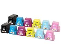TONER EXPERTE® 12 XL Cartouches d'encre compatibles avec HP 363 pour Imprimantes HP Photosmart 3110 3210 3310 8250 C5180 C6150 D6160 C6180 C6280 D7160 C7180 D7260 C7280 D7460 C8180 | Grande Capacité