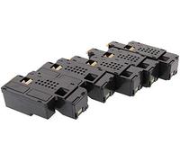TONER EXPERTE® 5 Cartouches de Toner compatibles pour Dell 1250c 1350cn 1350cnw 1355cn 1355cnw C1760nw C1765nf C1765nfw C17XX 593-11016 593-11021 593-11018 593-11019 (2000 & 1400 Pages)