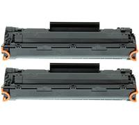 TONER EXPERTE® CB436A Pack 2 Cartouches de Toner compatibles pour HP LaserJet P1505 P1505n P1506 M1120 MFP M1120n MFP M1522n MFP M1522nf MFP (2000 Pages)