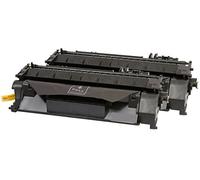 TONER EXPERTE® CE505A Pack 2 Cartouches de Toner compatibles pour HP Laserjet P2035 P2050 P2053 P2055 P2055d P2055dn P2055x P2057 Canon i-SENSYS LBP6300dn LBP6650dn LBP6680x MF6140dn (2300 Pages)