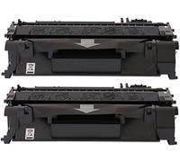 TONER EXPERTE® CF280A Pack 2 Cartouches de Toner compatibles pour HP LaserJet Pro 400 M401dn M401dw M401n M401a M401d M401dne MFP M425dn MFP M425dw (2700 Pages)
