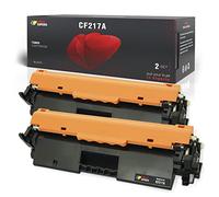 Toner Experte Compatible HP 17A Noir Cartouche de Toner Remplacement pour CF217A pour LaserJet Pro M102w M102a M102 MFP M130nw M130fw M130fn M130a Imprimante 2-Pack