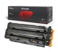 TONER EXPERTE Compatible HP 410A 410X Noir Cartouche de Toner Remplacement pour CF410A CF410X pour Color Laserjet Pro M452dn MFP M377dw M477fdn M477fdw M477fnw Imprimante 2-Pack
