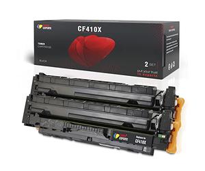 TONER EXPERTE Compatible HP 410A 410X Noir Cartouche de Toner Remplacement pour CF410A CF410X pour Color LaserJet Pro M452dn MFP M377dw M477fdn M477fdw M477fnw Imprimante 2-Pack
