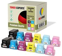 TONER EXPERTE Pack 12 XL Remplacement pour HP 363 Cartouches d'encre compatibles pour HP Photosmart C5180 C6150 C6180 C6280 C7180 C7280 C8180 3110 3210 3310 8250 D6160 D7160 D7260 D7460 3210xi