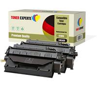 TONER EXPERTE Pack 2 Compatibles CE505X 05X Cartouches de Toner pour HP LaserJet P2050 P2053 P2053d P2053n P2054 P2054d P2054n P2055 P2055d P2055dn P2055x P2056 P2056d P2056n P2057 P2057d