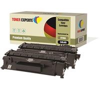 TONER EXPERTE Pack 2 Compatibles CF280A 80A Cartouches de Toner pour HP Laserjet Pro 400 M401A, M401D, M401DN, M401DNE, M401DW, M401N, MFP M425DN, MFP M425DW