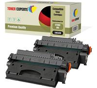 TONER EXPERTE Pack 2 Compatibles CF280X 80X Cartouches de Toner pour HP Laserjet Pro 400 M401A, M401D, M401DN, M401DNE, M401DW, M401N, MFP M425DN, MFP M425DW