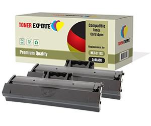 TONER EXPERTE Pack 2 Compatibles MLT-D111S Cartouches de Toner pour Samsung Xpress SL-M2020, M2020W, M2021, M2021W, M2022, M2022W, M2026, M2026W, M2070, M2070W, M2070FW, M2070F, M2071, M2071W, M2078