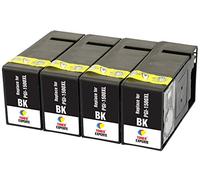 TONER EXPERTE PGI-1500XL PGI-1500XLBK 4 Noir Cartouches d'encre compatibles pour Canon MAXIFY MB2350 MB2750 MB2755 MB2050 MB2150 MB2155 9182B001 | Grande Capacité (1200 Pages)