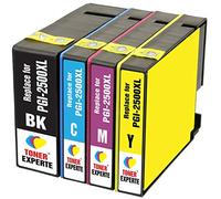 TONER EXPERTE PGI-2500XL 4 XL Cartouches d'encre compatibles pour Canon MAXIFY MB5350 iB4050 MB5050 MB5150 MB5450 iB4150 MB5455 MB5155 9254B001 9265B001 9266B001 9267B001 | Grande Capacité