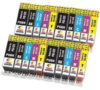 TONER EXPERTE PGI-525 CLI-526 20 XL Cartouches d'encre compatibles pour Canon MG5350 MG5250 MG5150 MG6150 MG6250 iP4850 iP4950 MX895 MX885 MX715 iX6550 MG8150 MG8250 | Grande Capacité