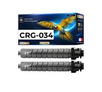 Toner Générique CRG034 034 9454B001 compatible Canon i-SENSYS MF 810 Cdn MF 820 Cdn - Lot de 2 - Noir - 2x12000 pages - Puce