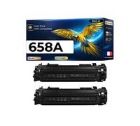 Toner Générique W2000A 658A Noir Lot de 2 2x7000 pages avec puce compatible HP Color LaserJet Enterprise