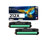 Toner Générique W2120X 212X Pack de 2 Noir compatible HP Color LaserJet Enterprise M554dn M555dn M578dn