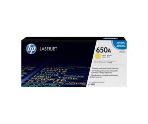 Toner HP 650A cartouche d'origine - Jaune - CE272A